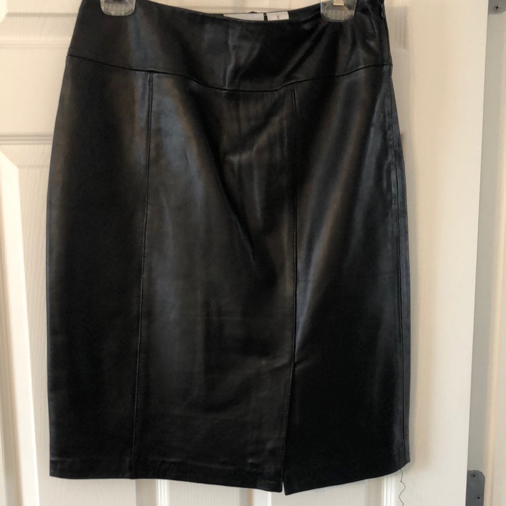 Jaclyn Smith Black Pencil Skirt Knee-Length with Slit